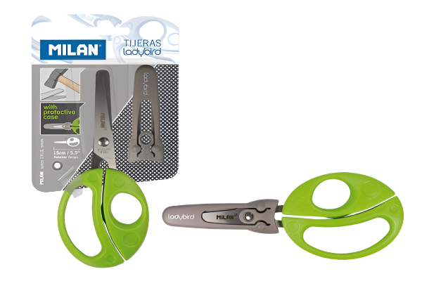 Milan Blister Ladybird Scissors - Schoolastic