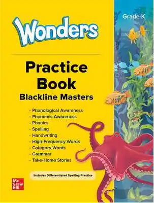 Wonders 2023 Gr K Vol 2 Practice Book 9781309132173 - Schoolastic
