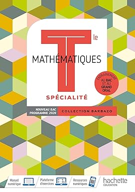 Barbazo Mathématiques Spécialité terminales - Livre élève - Ed. 2020 9782017866190 - Schoolastic