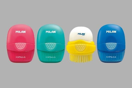 Milan Eraser And Brush Assorted Color - Schoolastic