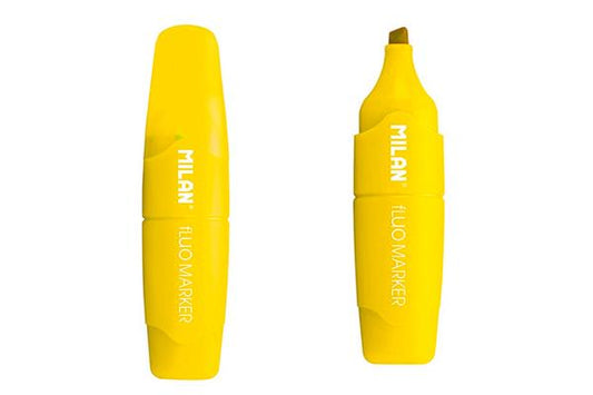 WRI1356 Milan Capsule Highlighter Fluo Yellow - Schoolastic