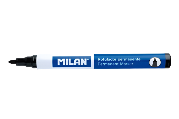 Milan Permanent Marker Bullet Black - Schoolastic