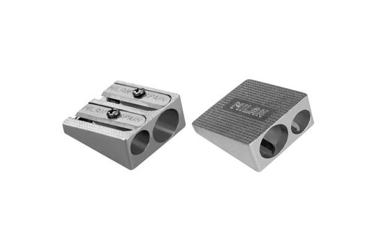 Milan Aluminum Sharpener 2 Holes - Schoolastic