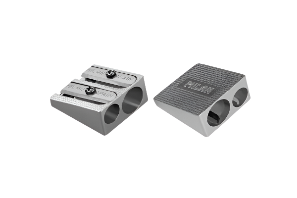 Milan Aluminum Sharpener 2 Holes - Schoolastic