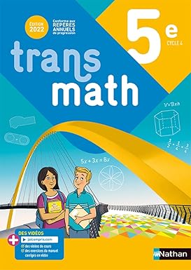 Transmath 5e - Manuel 2022 Paperback – April 20, 2022 9782091718859 - Schoolastic